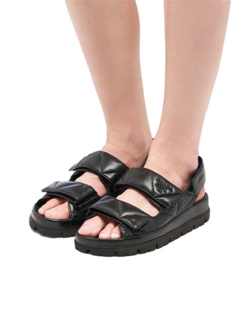 sandali pelosi prada|prada leather sandals.